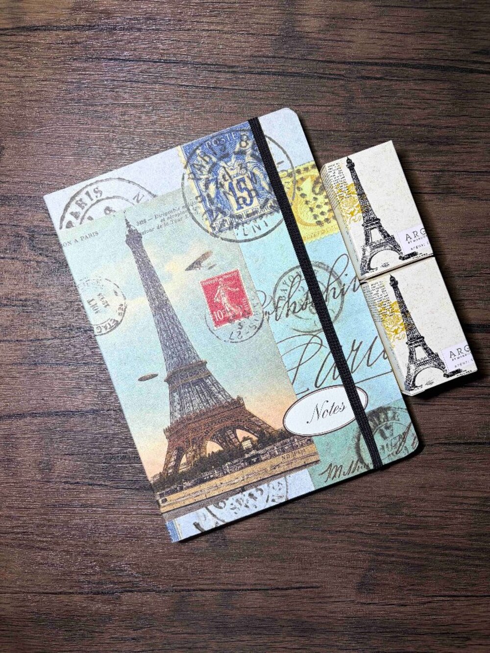 Cavallini & Co. Eiffel Tower Paris Lined Notebook & Hand Soaps Gift Set